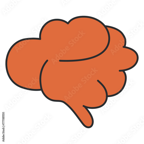 Modern design icon of brain

