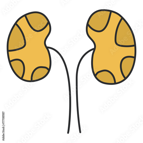 Premium download icon of kidneys

