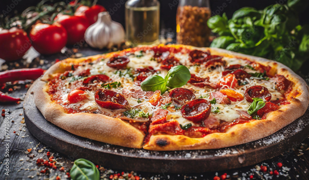 Juicy bbq Homemade pizza
Juicy bbq Homemade pizza