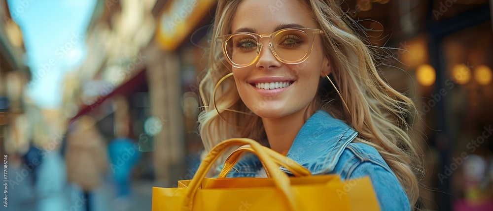 Woman happily shopping at the mall and carrying bags. Concept Shopping Spree, Retail Therapy, Fashion Finds, Mall Excursion, Stylish Shopper Woman happily shopping at the mall and carrying bags. Concept Shopping Spree, Retail Therapy, Fashion Finds, Mall Excursion, Stylish Shopper