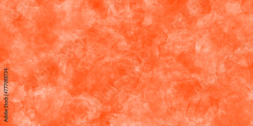 Abstract orange fantasy watercolor background texture .splash acrylic orange background .banner for wallpaper .watercolor wash aqua painted texture .abstract hand paint square stain backdrop .