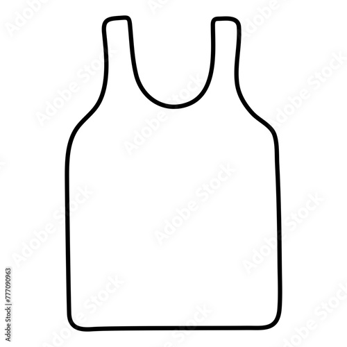 Modern design icon of undershirt

