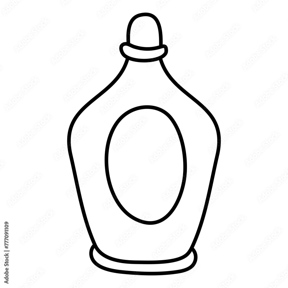A linear design icon of perfume bottle
A linear design icon of perfume bottle