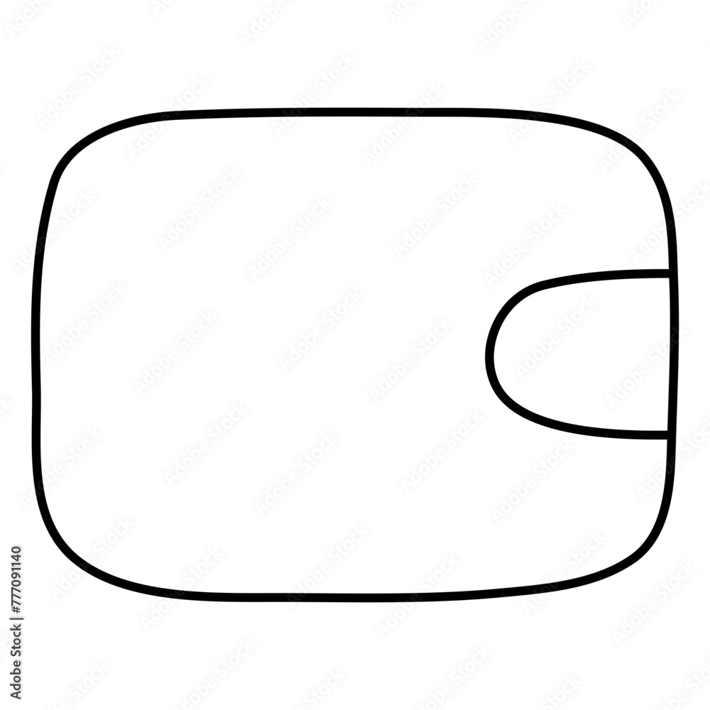 A colored design icon of wallet
A colored design icon of wallet