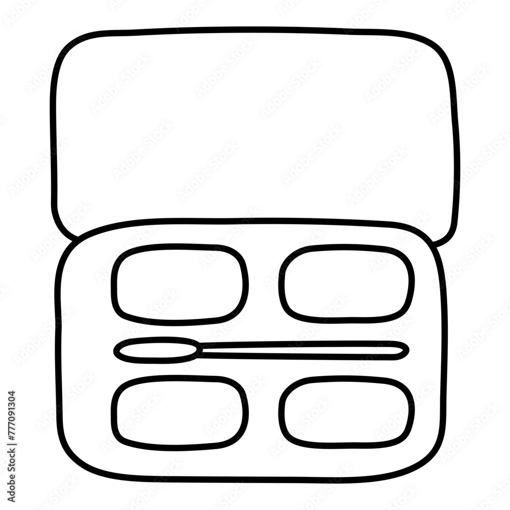 Creative design icon of makeup palette
Creative design icon of makeup palette