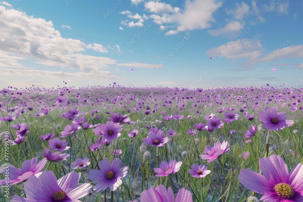 Field of cosmos flower Field of cosmos flower
