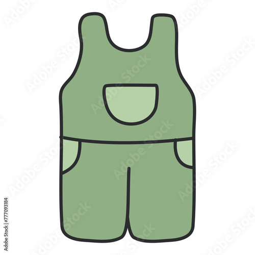 An icon design of jumpsuit


