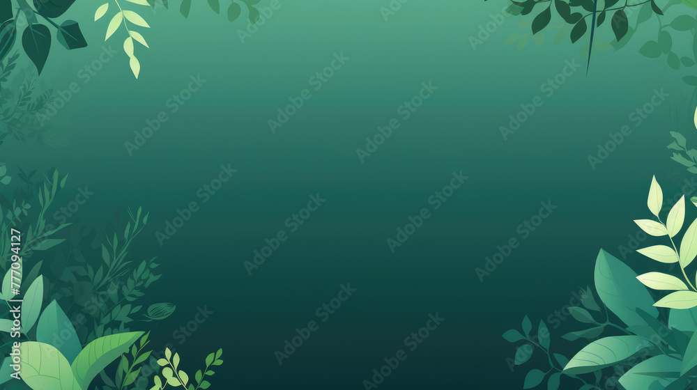 Summer or spring background with colorful green tropical ( banana, palm ) leaves, bees and flowers. Vector flat style template for banner, flyer, wallpaper, brochure and greeting card. 