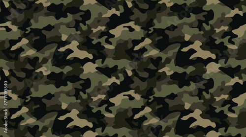 texture camouflage militaire qui se répète - sans bord