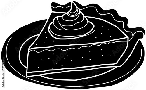 food illustration sweet silhouette butter logo pie icon dessert outline nut delicious pastry homemade cake sugar baked cuisine traditional shape autumn treat fruit for vector graphic background