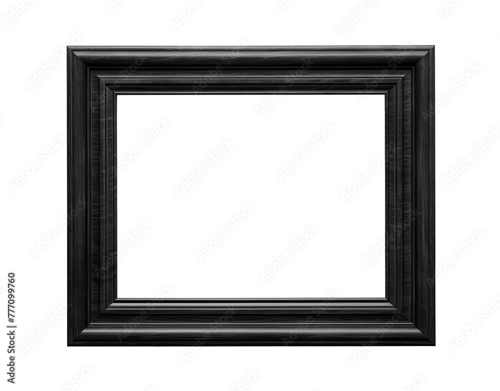 Rich black frame isolated on white and transparent background Rich black frame isolated on white and transparent background