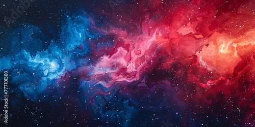 Galactic Nebula A Cosmic Artwork Generative AI