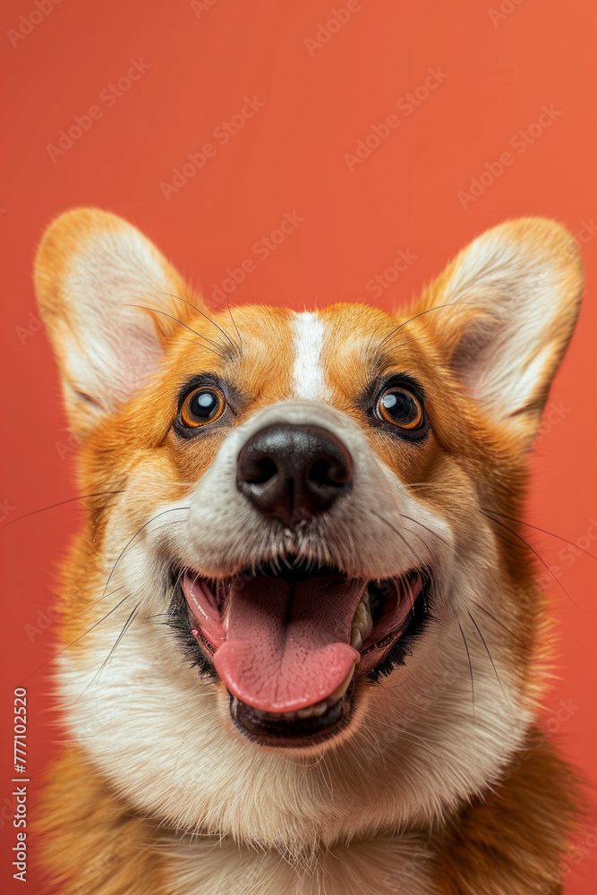 A closeup of a cute happy corgi A closeup of a cute happy corgi
