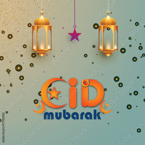 Eid Mubarak festival creative background design