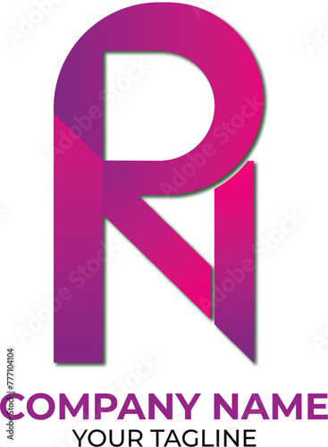 RN Letter logo design with a creative look
