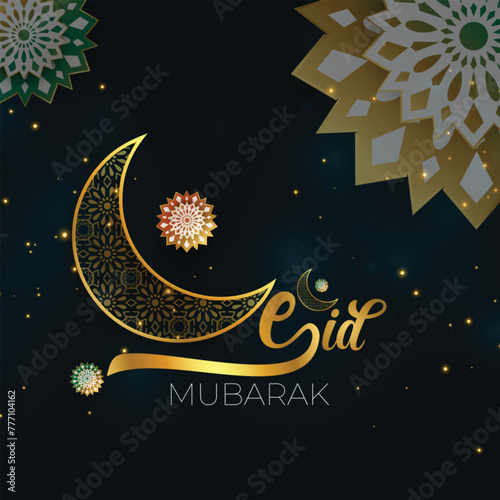 Eid Mubarak festival creative background design