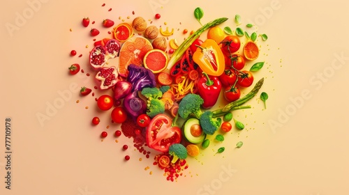 An array of vibrant fruits ...