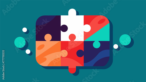 An illustration of a puzzle with mismatched pieces representing the difficulty of building a strong attachment when one persons behavior is