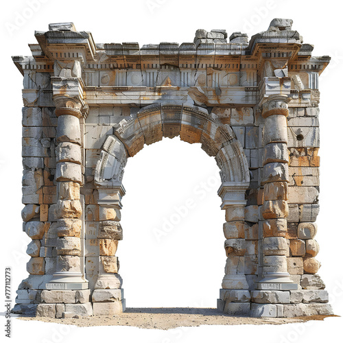 Ancient Greek arch of triumph PNG. Ancient Greek architecture including he Doric order, the Ionic order, and the Corinthian order PNG photo