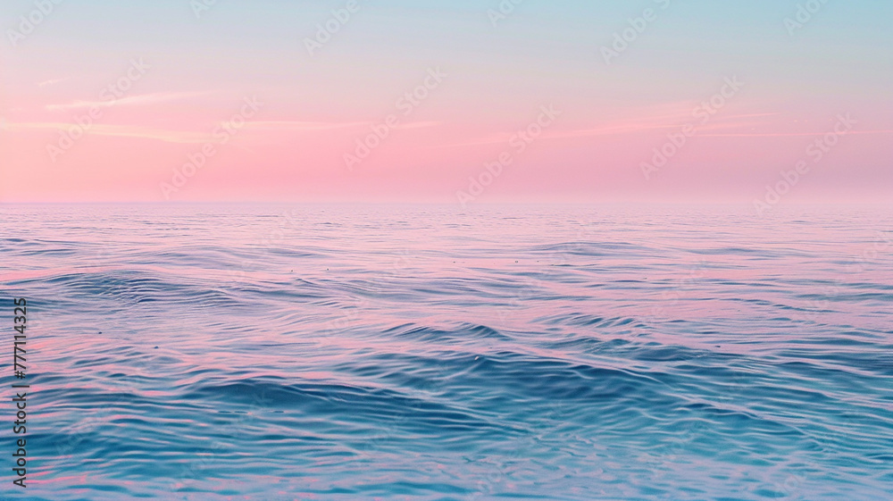 sea in a pastel gradient forming an abstract background