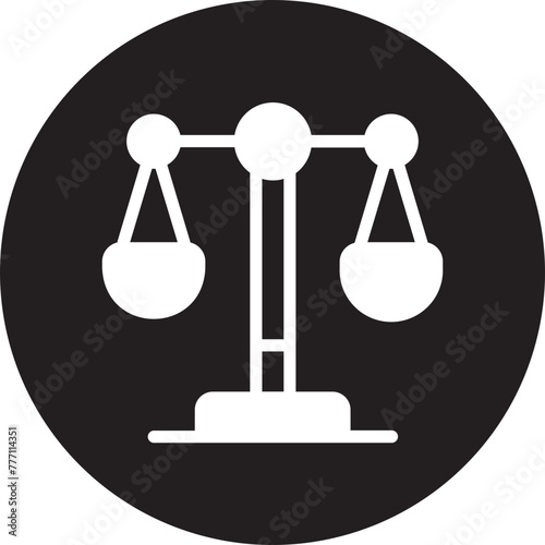 law glyph icon