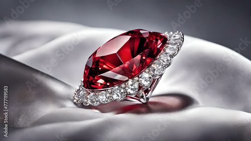 diamonds on red silk © ranchuryukin