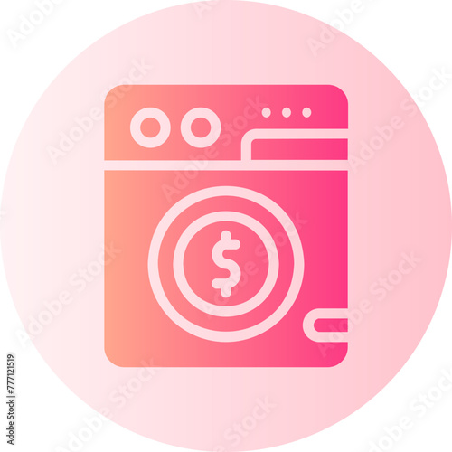 money laundering gradient icon