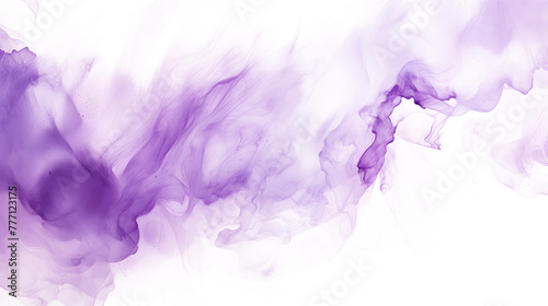 Lilac  violet  purple abstract watercolor background texture. High resolution colorful watercolor texture for cards  on white and transparent background  fabrics  posters. Hand draw backdrop smoke