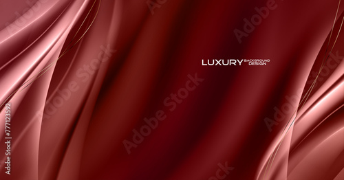 Luxury wave style abstract background design.