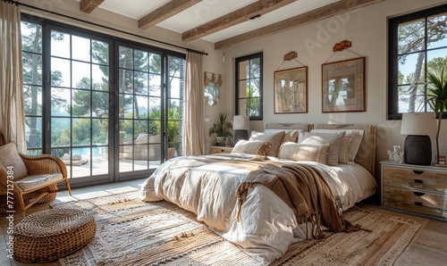 Beautiful villa bedroom in ...