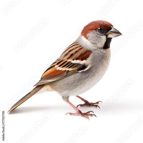 sparrow isolated on white background сreated with Generative Ai © Andrii Yablonskyi