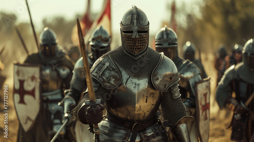 knights on the battlefield