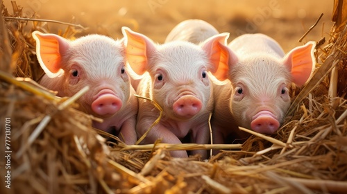 oink pigpen pig farm photo