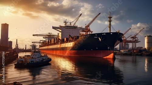 port oil tanker vessel