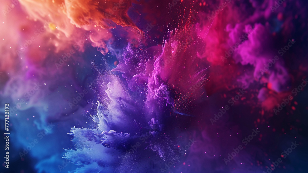 Vivid ultra 4k, 8k colorful background featuring a dynamic explosion of colors, 
