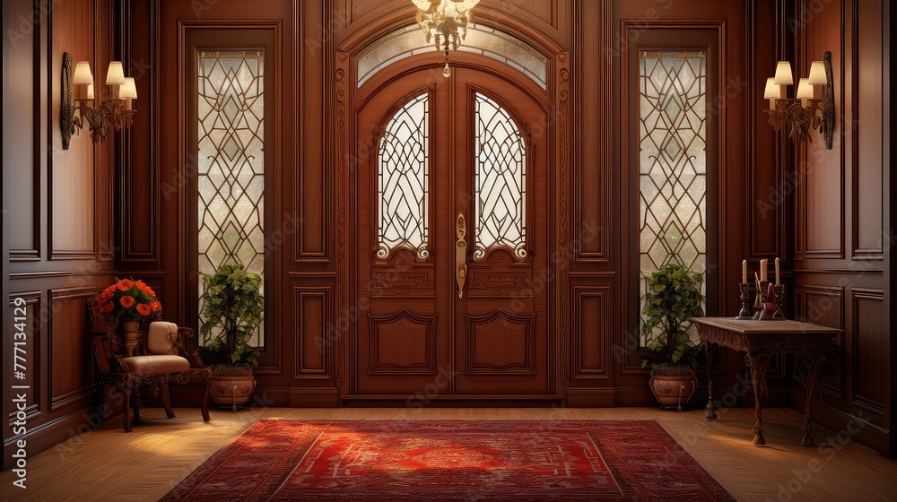 persian front door interior
