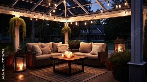 cozy patio light © vectorwin