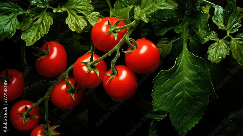 fresh garden tomato red