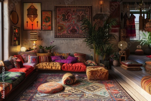 Bohemian Lounge Space Design © Cool Free Games