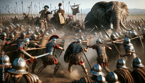 Battle of Carthage- invasion of the carthaginian army photo