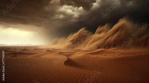 air dark desert sand photo