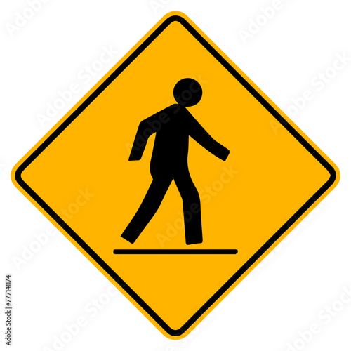 road crossing sign element design. photo