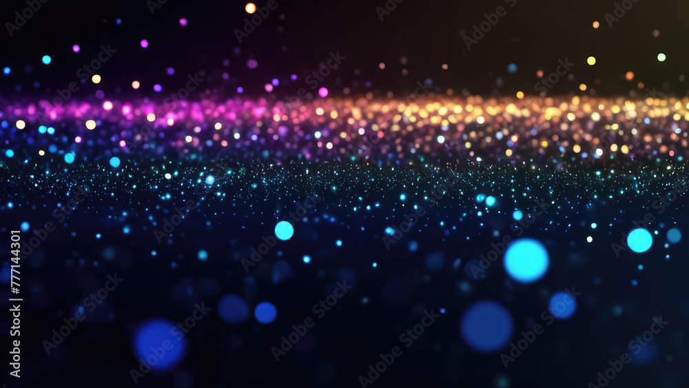 Abstract Clean Particles Background. Bokeh Particles. Circle Animation
