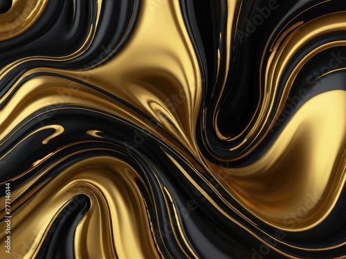 luxury fluid background, abstract gold waves