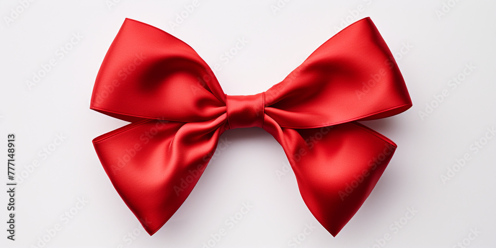 geometric pattern, crimson coloured ribbon bow сreated with Generative Ai