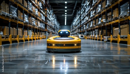 Efficient Yellow Autonomous Robot Operating in a State-of-the-Art Warehouse Facility