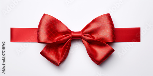 geometric pattern, crimson coloured ribbon bow сreated with Generative Ai