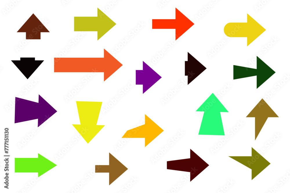 Arrows collection set in vector illustration. Arrows collection set in vector illustration.