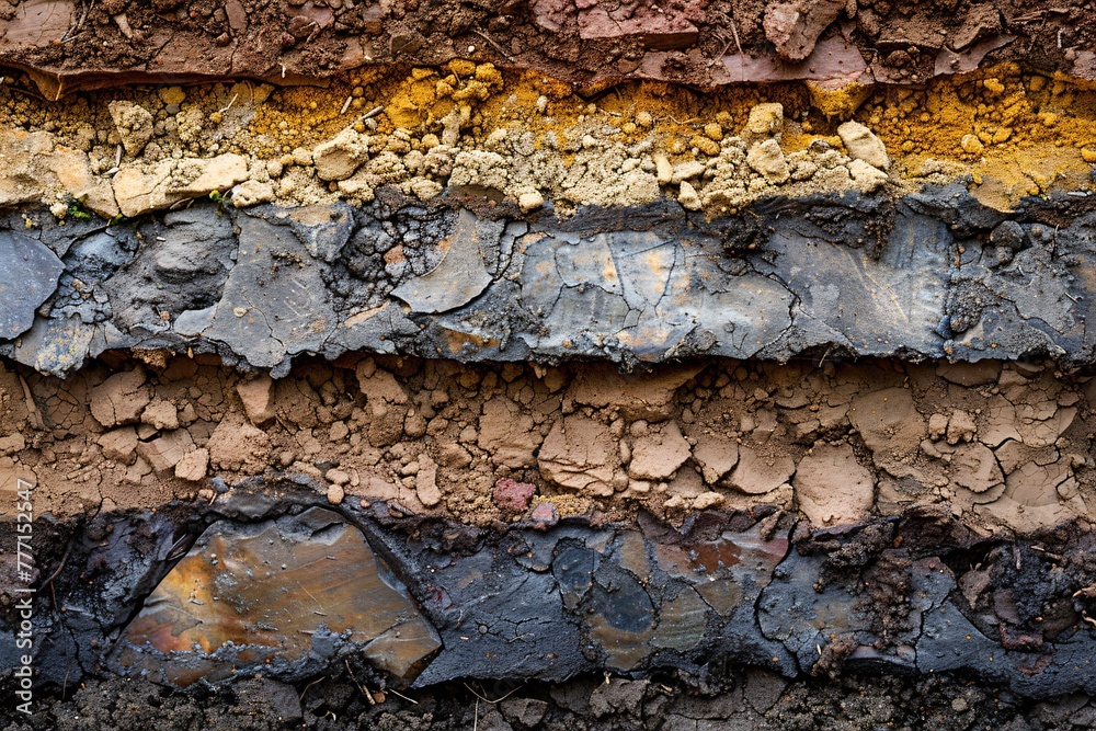 Geological Layers An Examination of Earth's Strata Generative AI