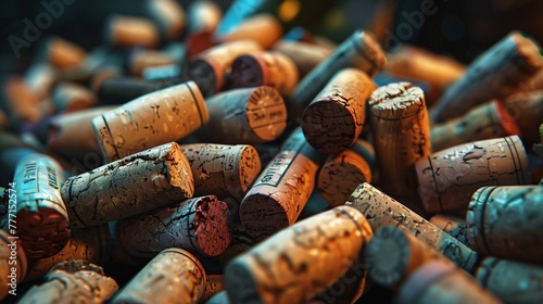 A Bounty of Wine Corks Generative AI